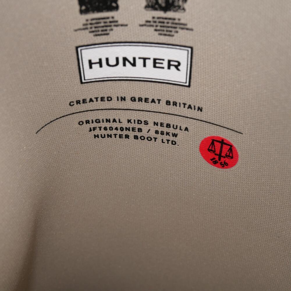 NEW HUNTER Kid's 2 Original Kids Nebula Rubber Rain Boots  Pale Gold UK 13 - Picture 10 of 10